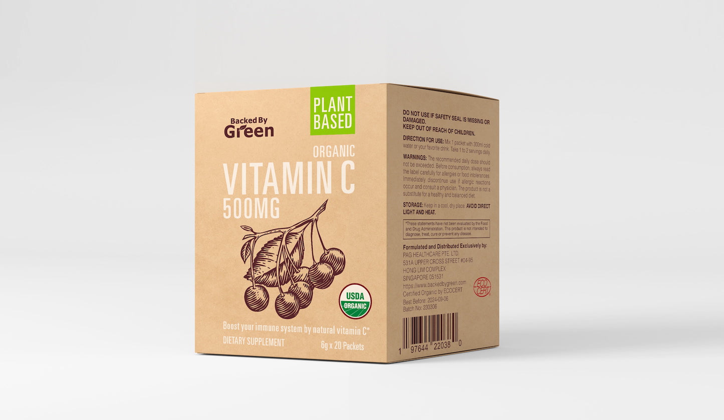 Organic Plant Based Vitamin C 500mg